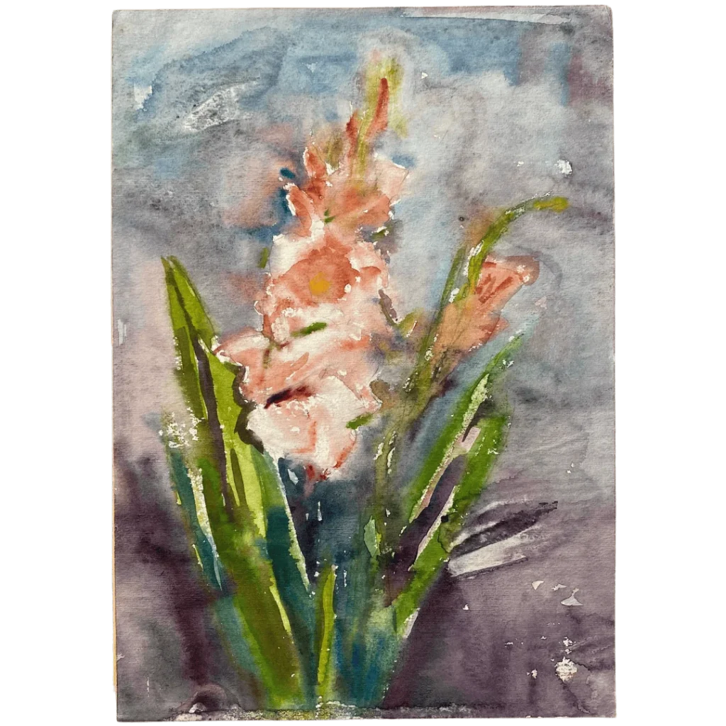 glezna ar ziediem 77