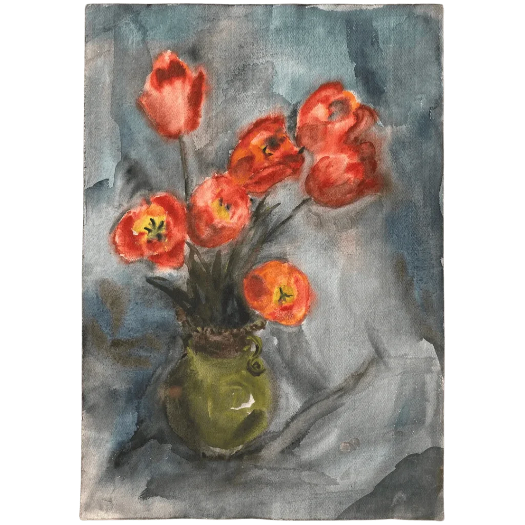 glezna ar ziediem 84