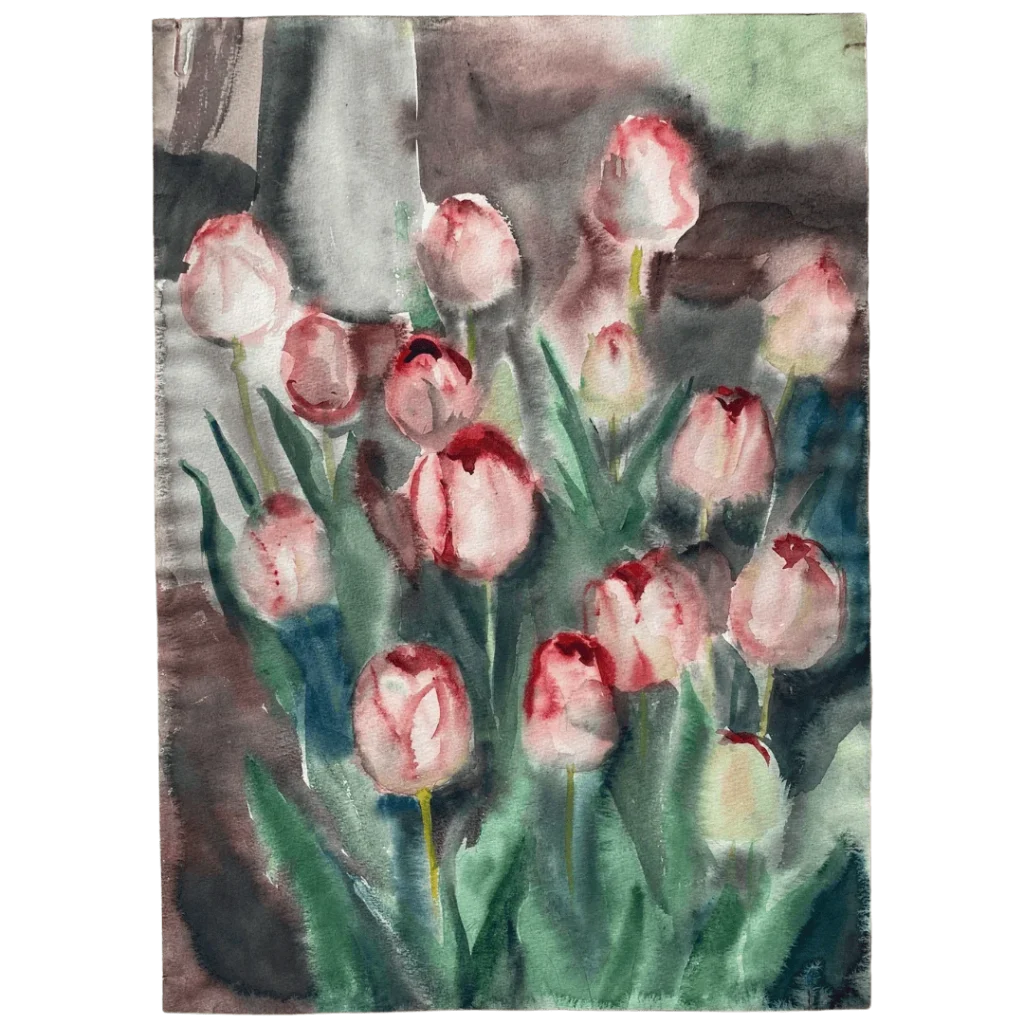 glezna ar ziediem 85